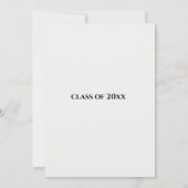 フローラ卒業ナースひまわりタイポグラフィ 招待状 (裏面)