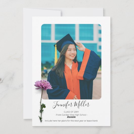 フローラ卒業パーティーと発表 シーズンカード (裏面)