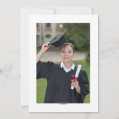 フローラ卒業パーティー写真草地 シーズンカード (裏面)