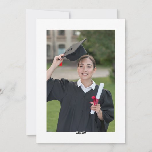 フローラ卒業パーティー写真草地 シーズンカード (裏面)