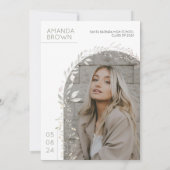 フローラ卒業パーティー招待状ガールグラード 招待状 (裏面)