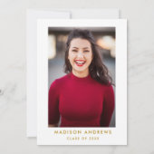 フローラ卒業パーティー招待状 – フォトバック 招待状 (裏面)