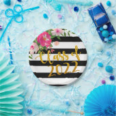 フローラ卒業プレート- 2022年クラス ペーパープレート (パーティー)