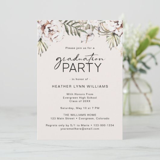 フローラ卒業党 招待状 (スタンド正面)