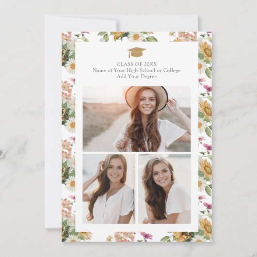 フローラ卒業党 招待状 (裏面)