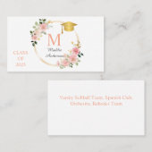 フローラ卒業名刺 名刺 (正面/裏面)