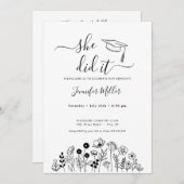 フローラ卒業白黒白 シーズンカード (正面/裏面)