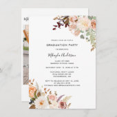 フローラ卒業2025グラッドフォトパーティー 招待状 (正面/裏面)