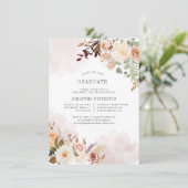 フローラ卒業2025植物学パーティー 招待状 (スタンド正面)