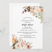 フローラ卒業2025植物学的なグラードパーティー 招待状 (正面/裏面)