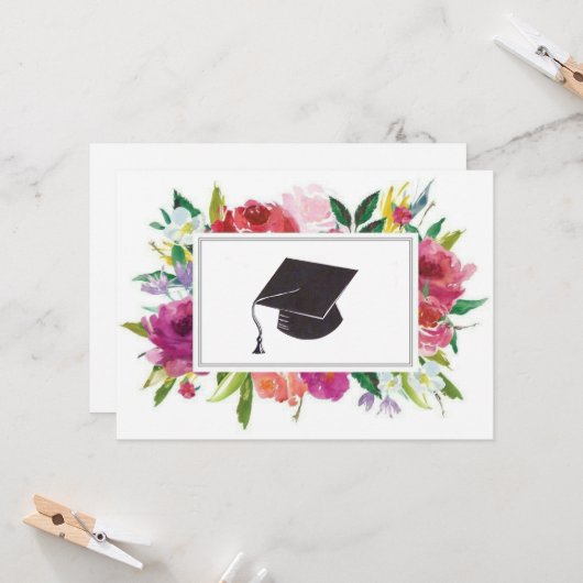 フローラ卒業 カード (正面/裏面インサイチュ)