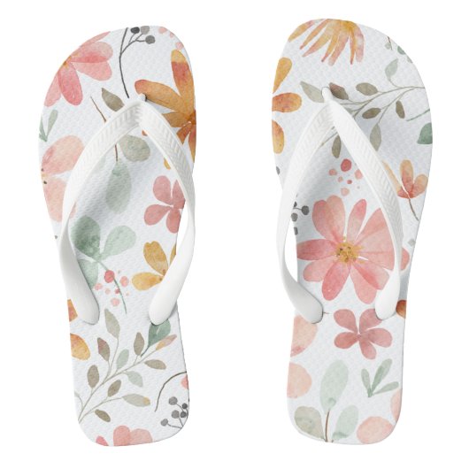 フローラ印刷された成人向けビーチサンダル ビーチサンダル (フットベッド)
