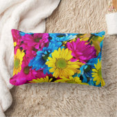 フローラ印刷装飾用クッション-エレガント花 ランバークッション (ブランケット)