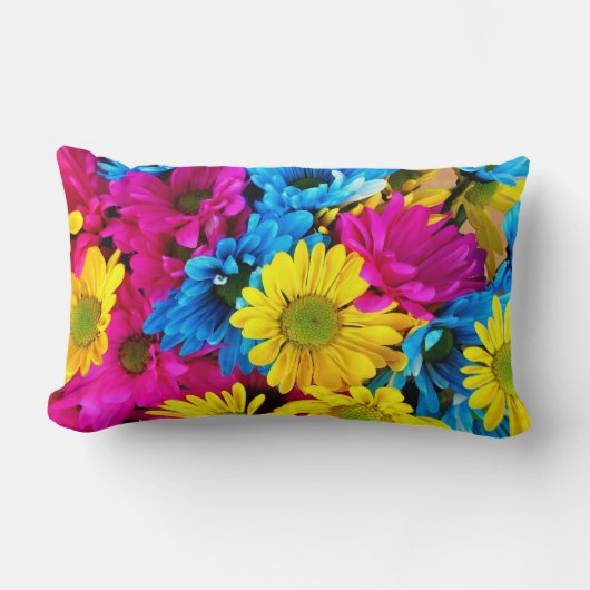 フローラ印刷装飾用クッション-エレガント花 ランバークッション (正面)