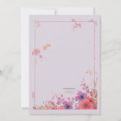 フローラ印象招待状 招待状 (裏面)