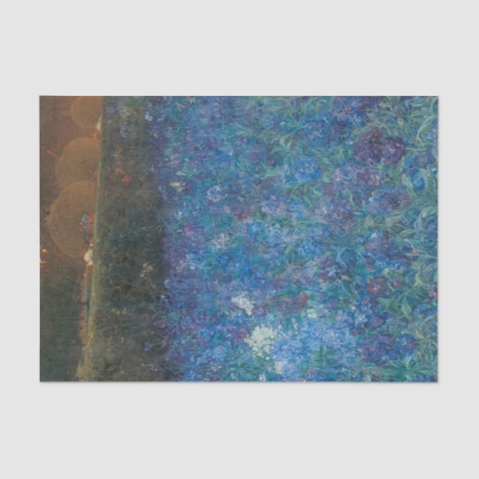 フローラ印象派ブルーコテージガーデンデクページ 薄葉紙 (正面)