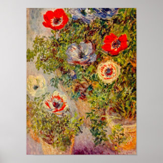 フローラ印象派絵画者の – Claude Monet ポスター