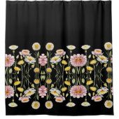 フローラ反射 シャワーカーテン (正面)