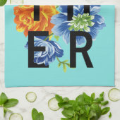 フローラ収集引用文 キッチンタオル (折り畳み)