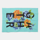 フローラ収集引用文 キッチンタオル (横)