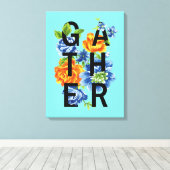 フローラ収集引用文 キャンバスプリント (インサイチュ (ウッドフロア))