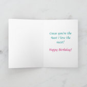 フローラ叔母誕生日カード カード (内部)