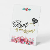 フローラ叔母 台座サイン (正面)