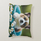 フローラ可愛い小犬 アクセントクッション (裏面(縦))