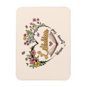 フローラ司書ハート マグネット (縦)