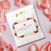 フローラ名シカスタマイズック結婚式の引き出物バッグ フェイバーバッグ