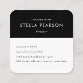 フローラ名モダン刺 スクエア名刺 (裏面)