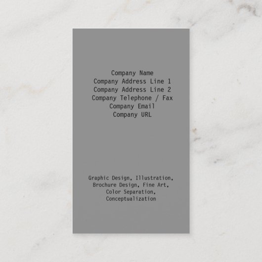 フローラ名刺とんぼ 名刺 (裏面)