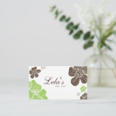 フローラ名刺サロンスパライムブラウントロピカル 名刺 (スタンド正面)