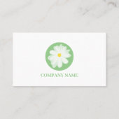 フローラ名刺テンプレート（花のロゴ付き） 名刺 (裏面)