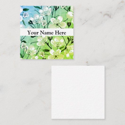 フローラ名刺 スクエア名刺 (正面/裏面)