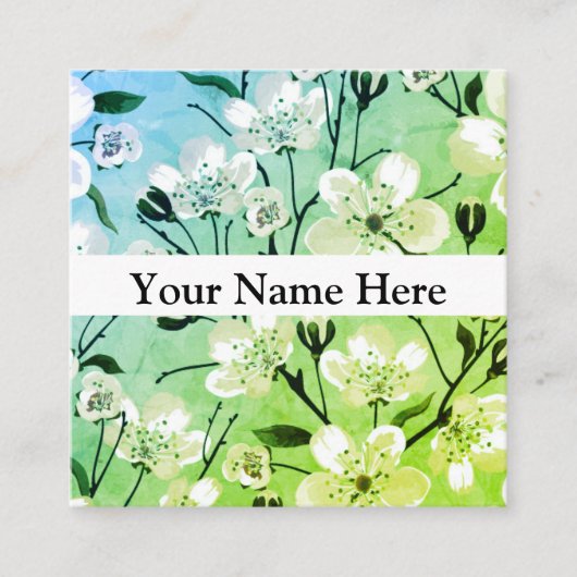 フローラ名刺 スクエア名刺 (正面)
