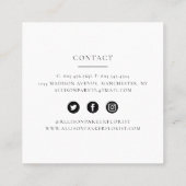 フローラ名刺 スクエア名刺 (裏面)