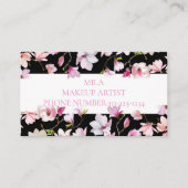 フローラ名刺、メイクアップアーティスト、ネイルサロン 名刺 (正面)