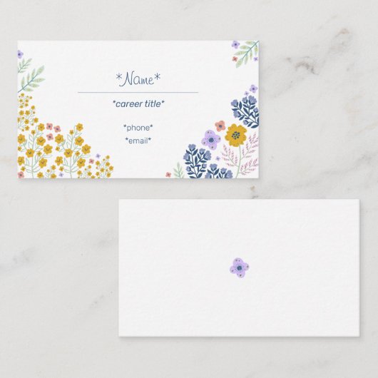 フローラ名刺 名刺 (正面/裏面)