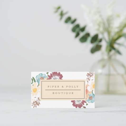 フローラ名刺 名刺 (スタンド正面)