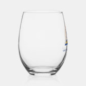 フローラ名前をカスタムするブッククラブ ステムなしワイングラス (右)