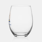 フローラ名前をカスタムするブッククラブ ステムなしワイングラス (左)