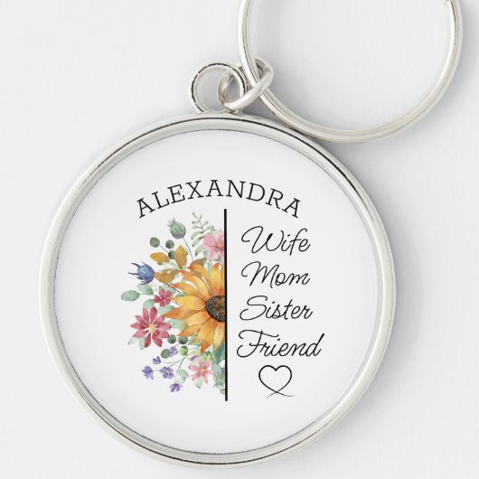フローラ名前をカスタムする&文字妻マムシスターフレンド キーホルダー (正面)