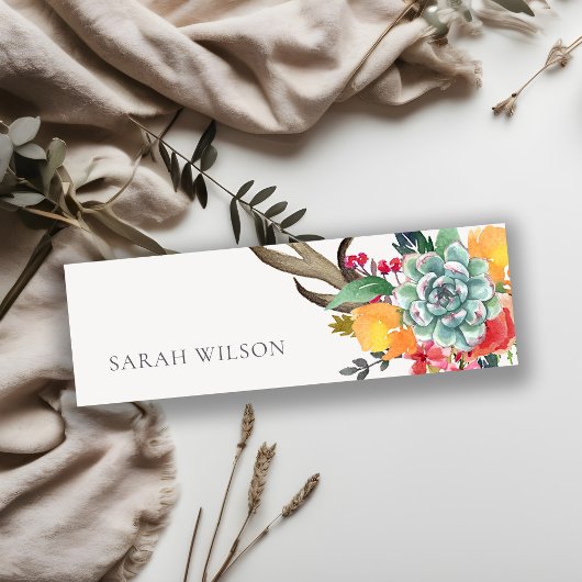 フローラ吸汁性アントラーボヘミアンのアキュアアドレス スキニー名刺