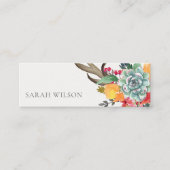 フローラ吸汁性アントラーボヘミアンのアキュアアドレス スキニー名刺 (正面)