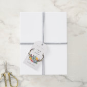 フローラ吸汁性アントラーボヘミアン尿モノグラム ギフトタグ (より糸付き)