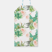 フローラ吸汁性サボテンのフィエスタベイビーシャワー ギフトタグ (裏面)