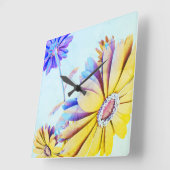 フローラ四角時計 スクエア壁時計 (傾斜)