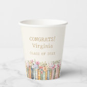 フローラ図書の卒業 紙コップ (正面)