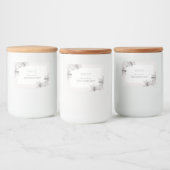 フローラ図解入りの、写真付きのライズブリデズメイドキャンドルラベル フードラベル (ボトル)